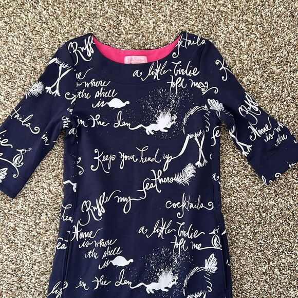 Lilly Pulitzer Girls Ruffle My Feathers Dress Girls Size 7 - Picture 3 of 13